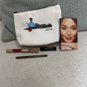Stila Brow and Lip Set with Red and Brown Shades